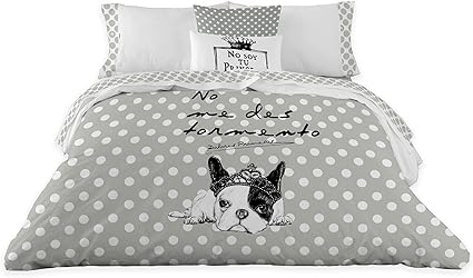 DOLORES PROMESAS Funda NORDICA Cremallera 260x220 Tula Princesa Gris :  Hogar y cocina