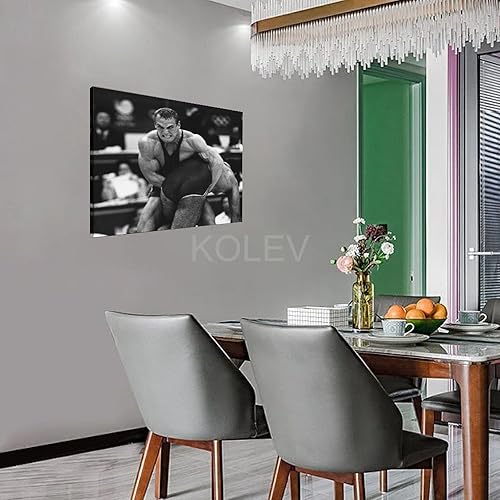 Miniatura 2 de Póster de arte en blanco y negro de Alexander Karelin Wrestling Match Wrestling Office Regalo inspirador Pos Póster de lienzo para decoración de