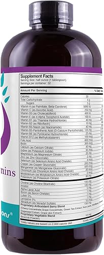 Miniatura 4 de Super Multivitaminas y Minerales - Vitaminas líquidas de alta potencia | Fórmula multivitamínica líquida avanzada para la salud general | Suplemento