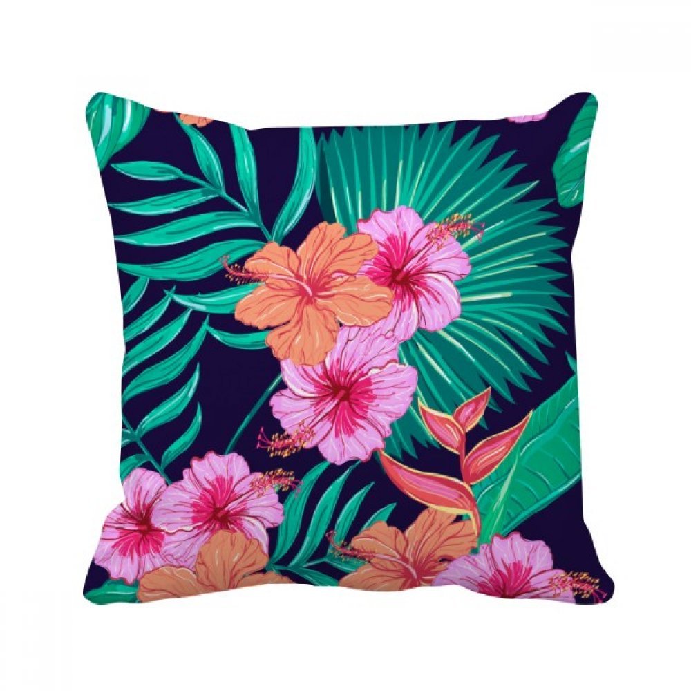 Coussin fleur plante oiseau multicolore pour égayer votre canapé de salon