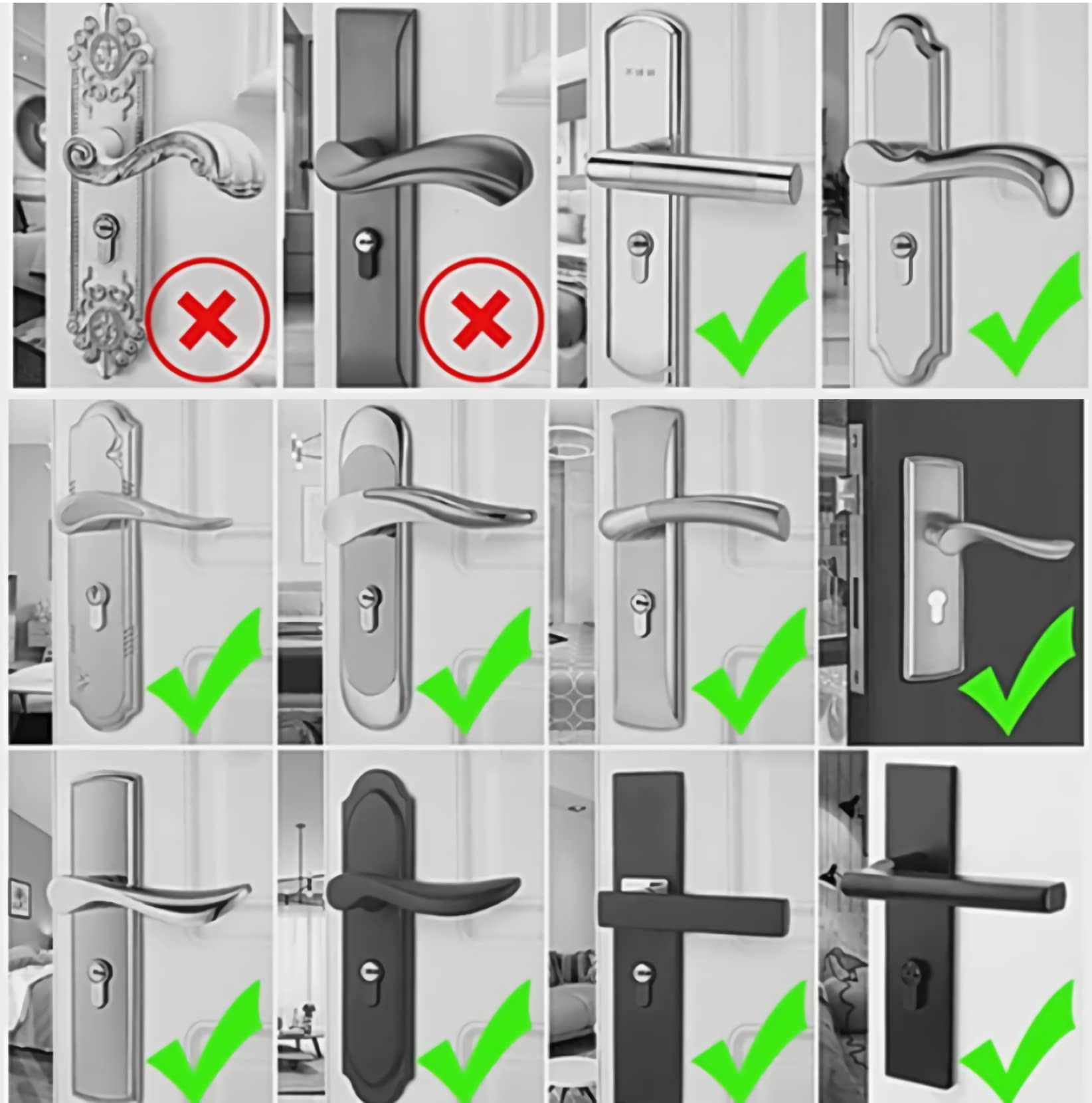 Coolty 6pcs Protezione per Maniglie per Porte, Protezione per Maniglie di Protezione, Soffice Schiuma per Bambini Maniglia per Porta di Sicurezza per Bambini Manopola (Beige)
