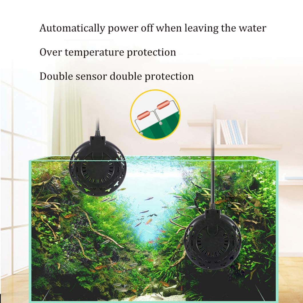 SYTH Calentador de Acuario Sumergible para Pecera,Termóstato de Tanque de Pescado Calentador de Agua,con termostato de Perilla de Ajuste, para Tortugas/Betta
