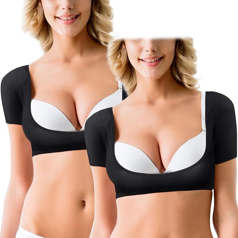 Janmercy Colete feminino com área para axilas, preto, tamanho M, pacote com 2