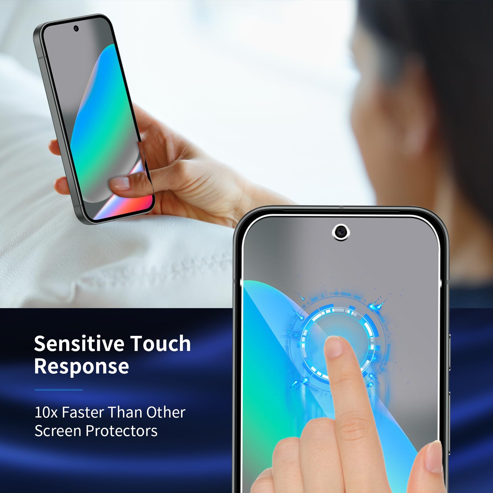 Verre Trempé Pour Google Pixel 10, [3+3 Pièces] Vitre Protection écran Protection Camera, 9H Dureté Ultra HD Anti Rayures Film Protection écran, Avec Outil D'alignement Facile