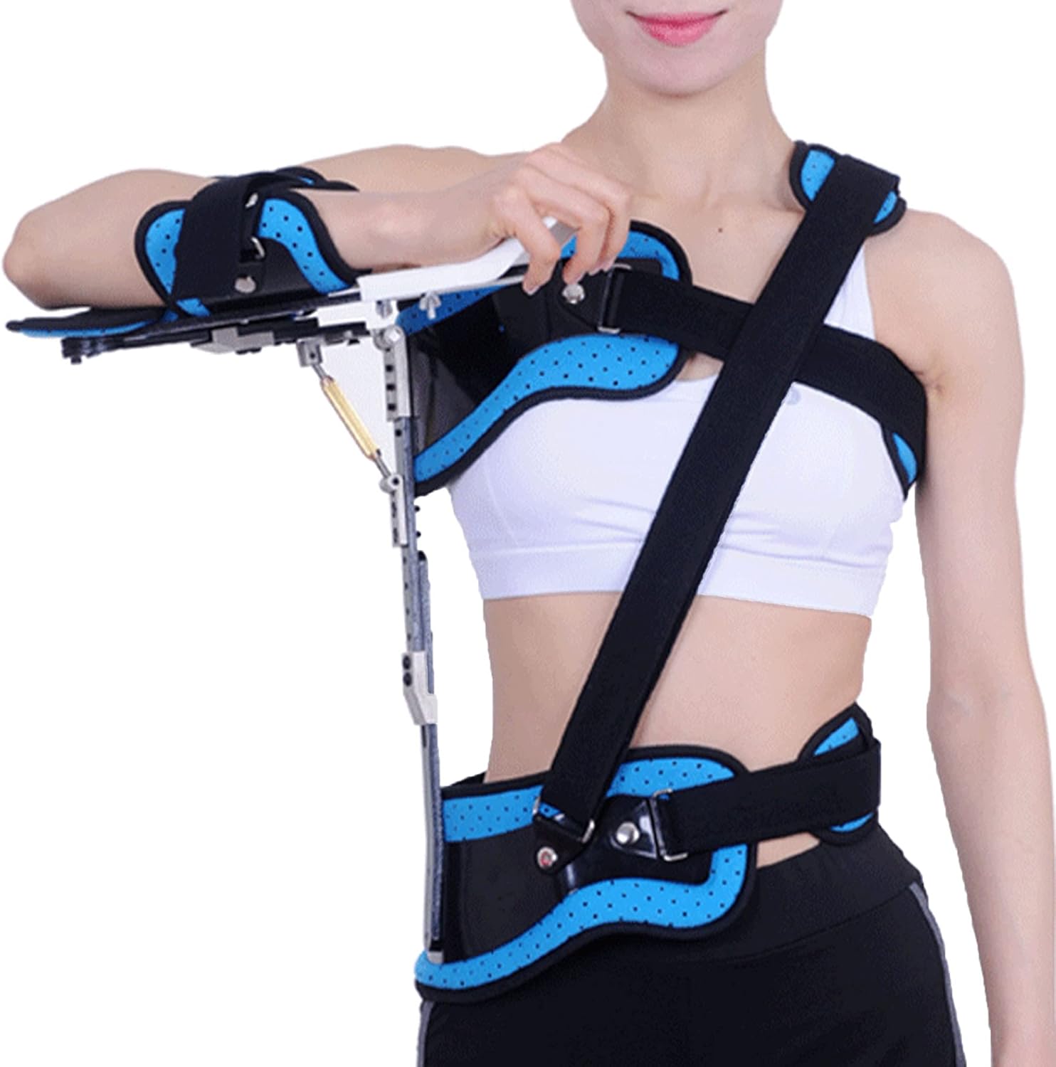 Shoulder Arm Sling Immobilizer for Injury Support Dislocated Broken Arm Sublexion Surgery Shoulder Injury Torn Rotator Cuff Soft Comfortable Shoulder Abductio