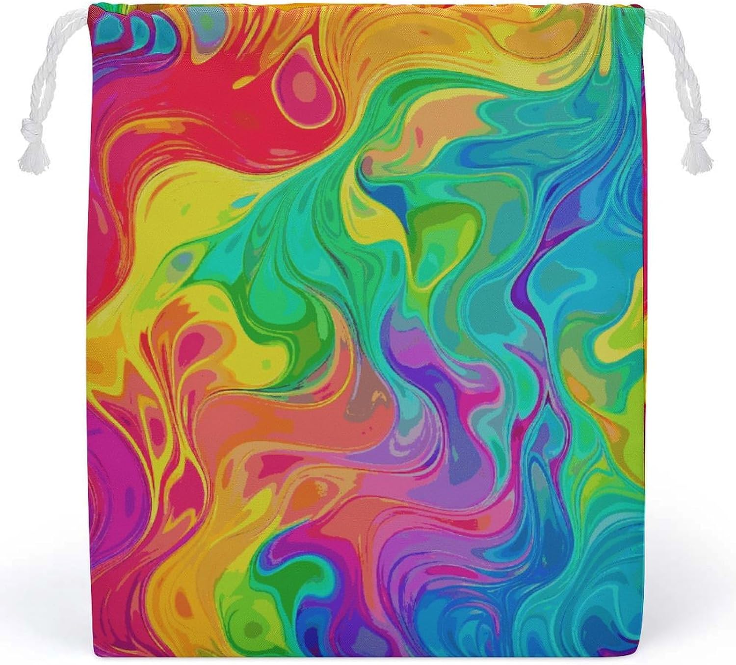 Storage Bags Makeup Bag Reusable Bags Toy Rainbow Color Abstract Printed Bag Toiletry Organizer Multipurpose Bags Suitable Cosmetics Headphones Jewelry