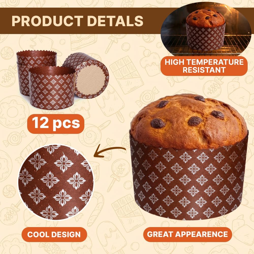 Panettone Paper | | Easter Bread Forms Paska Kulich Round Non