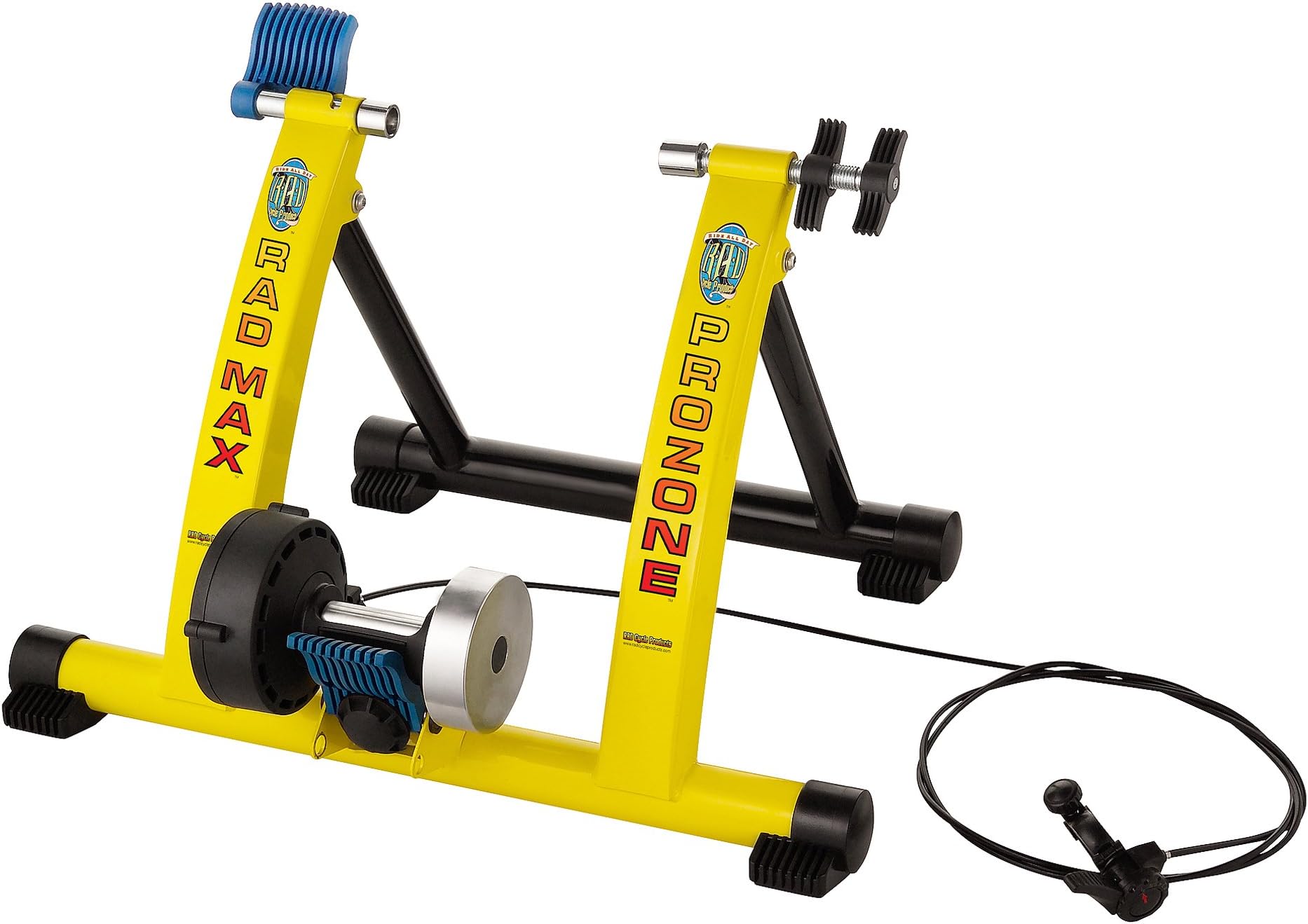 RAD Cycle Products RAD Pro Zone Smooth Magnetic Resistance Bike Trainer 7 Levels Simulate Road Conditions Allows You to Work Out with Your Bike