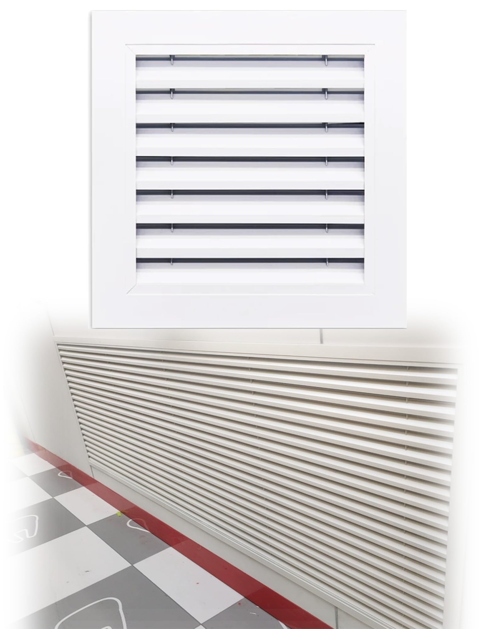 Grille alu antirouille 600x600 étanche pour mur et plafond