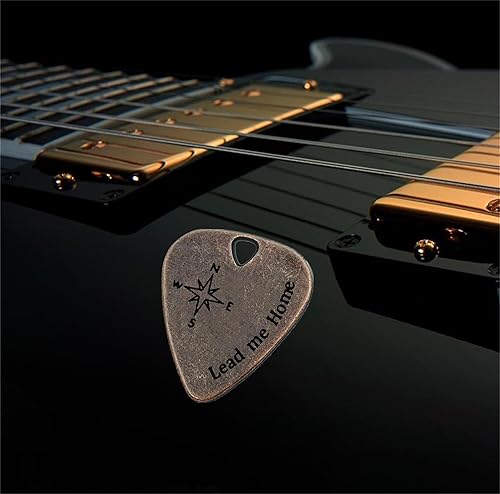 Vista 72 de JUPPE Púas de guitarra grabadas de bronce personalizadas, regalos musicales para guitarrista I'd Pick You Every Time, regalos de cumpleaños