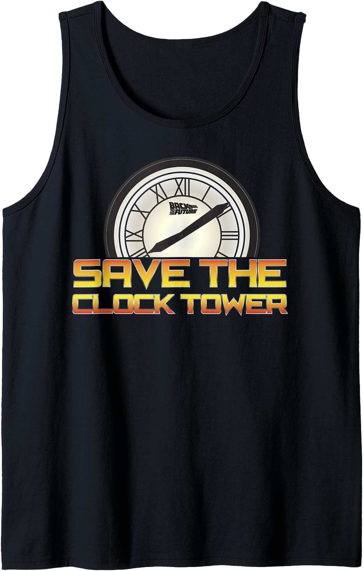 Back to The Future Save The Clock Tower Tank Top