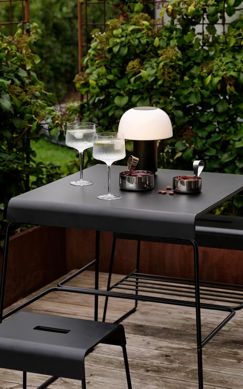 Zone Denmark 24503 Stool, 17.7 inches (45 cm), A-Stool, Outdoor Black