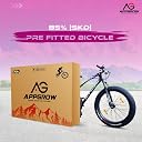 APPGROW Python Fat Bike 26T Multi Speed Bike | Front Suspension & Disc Brake | Lightweight Magnesium Wheel | Age Group: 10+ Years | (Frame: 18 Inches) (Black) gallery image