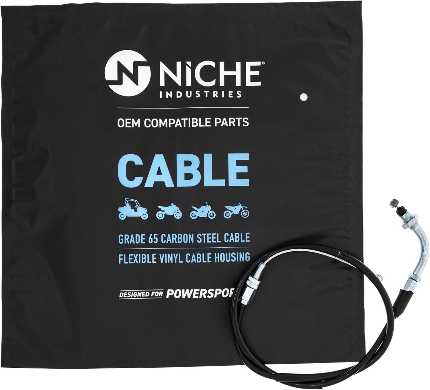 NICHE Push Pull Throttle Cable Set for Honda CBR600RR 17910-MFJ-D00 17920-MFJ-D10