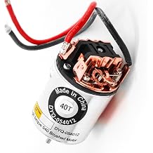 Irfora Brushed Motor Stainless Steel Shell Large Motor for Climbing Car Axial SCX10 Gen8 - Silver 40T