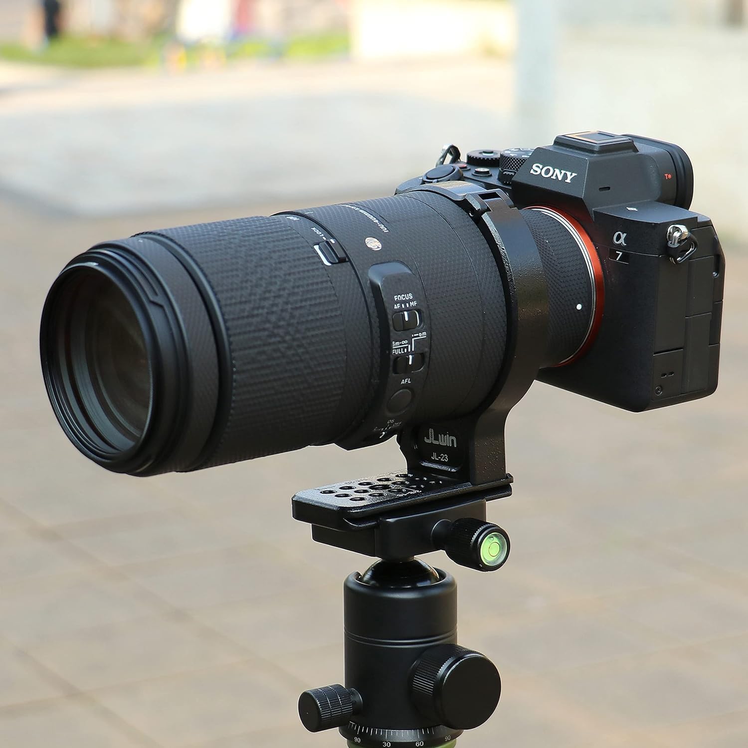 Hersmay Fascetta per treppiede in metallo per obiettivo Sigma 100-400 mm F5-6.3 DG DN OS per Sony E Mount Art 105 mm F1.4 DG HSM adatto per piastra a sgancio rapido Arca Type, RJ010F