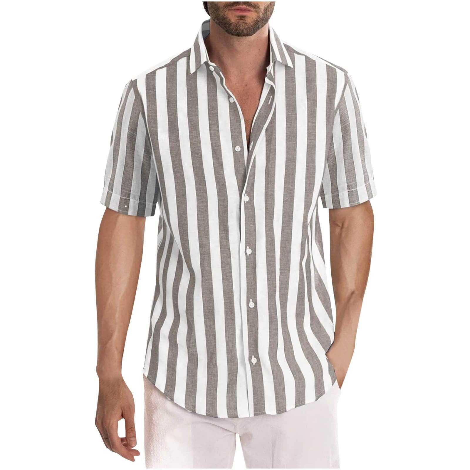 Chemise à rayures verticales respirante et ample pour un look d'été - 7