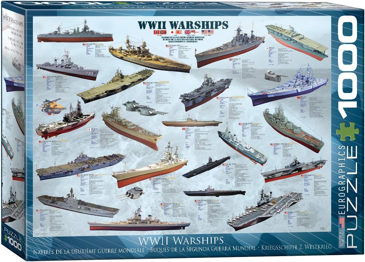 EuroGraphics WWII War Ships 1000 Piece Puzzle (6000-0133)