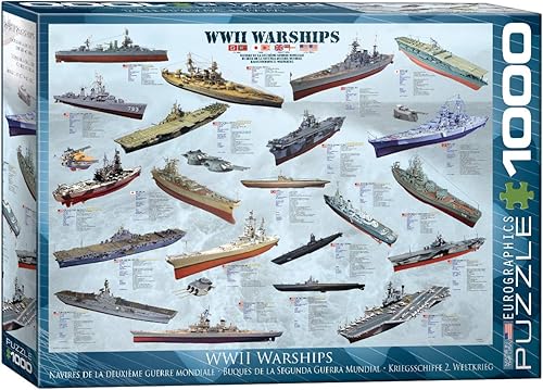 EuroGraphics Rompecabezas de 1000 piezas de los buques de guerra de la Segunda Guerra Mundial (6000-0133)