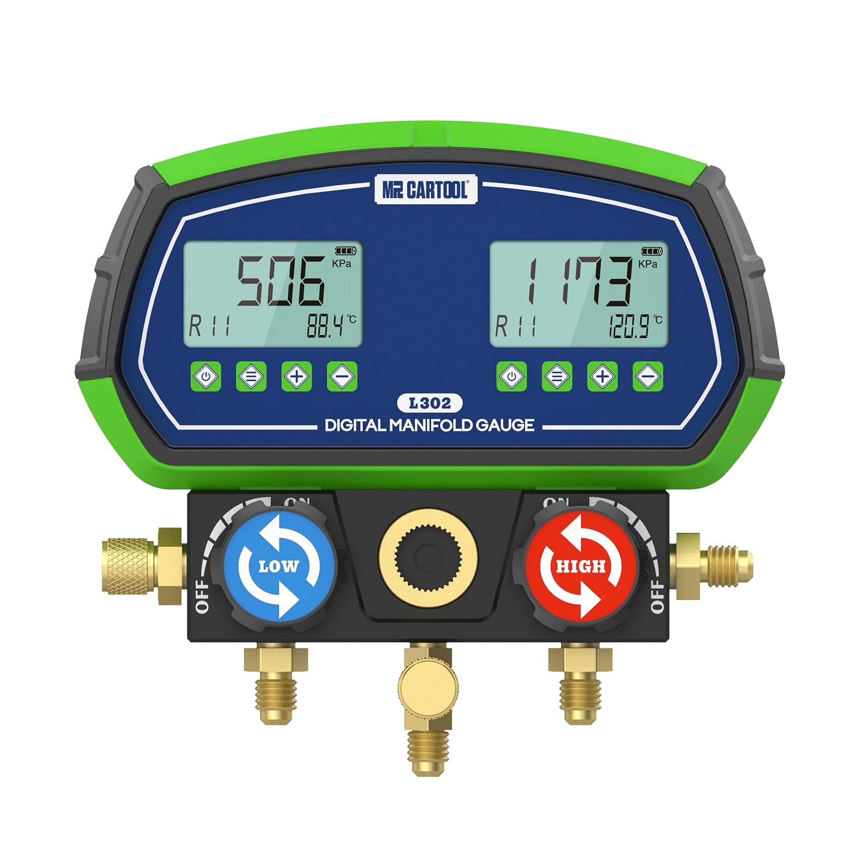 Buy MR CARTOOL AC Digital Refrigerant Manifold Gauge Set for HVAC Refrigeration System, Dual