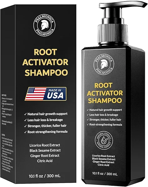 Root Activator Shampoo for Men: Hair Growth Shampoo for Hair Loss and Thinning Hair - Hair Loss RegrowthTreatments for Women Men (10.1 Fl Oz (Pack of 1))