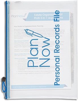 Estate Organization Kit with Personal Records, Password Log & Estate Documents