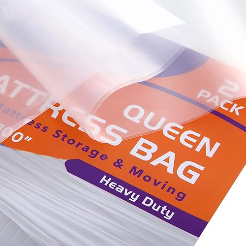 Miniatura 2 de PROWEE Paquete de 2 bolsas de colchón resistentes de 0.1fl oz, bolsa de almacenamiento de colchón transparente, bolsa de eliminación de colchón,
