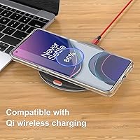 Vista 7 de Eastcoo Funda protectora transparente para Oneplus 9 a prueba de golpes [parte trasera de policarbonato duro+parachoques de TPU suave]