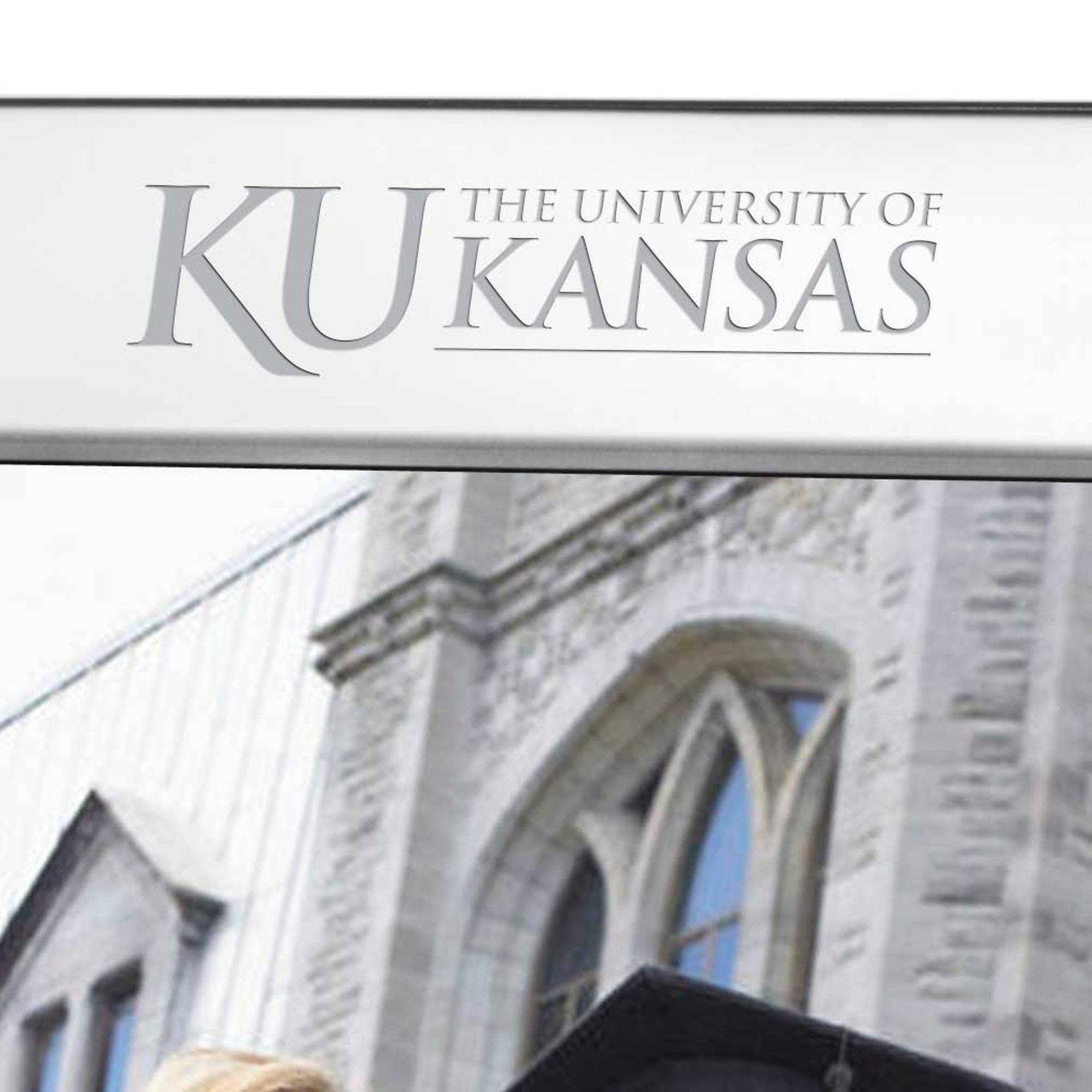 M. LA HART University of Kansas Polished Pewter 8x10 Picture Frame