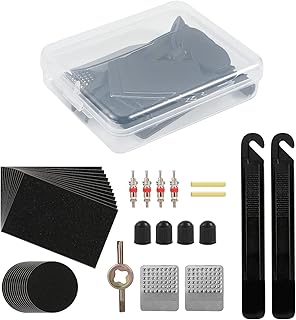 SAVITA 37pcs Bike Repair Accessories, Bike Tire Patch Repair Kit Bike Patches Self-Adhesive Bike Tire Repair Kit for Bicyc...