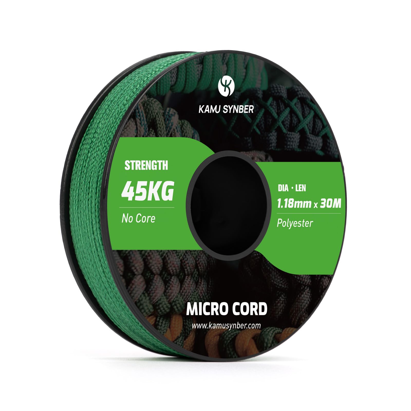 Kamu Synber Micro Cord 1.18mm Paracord Braided Rope 30m