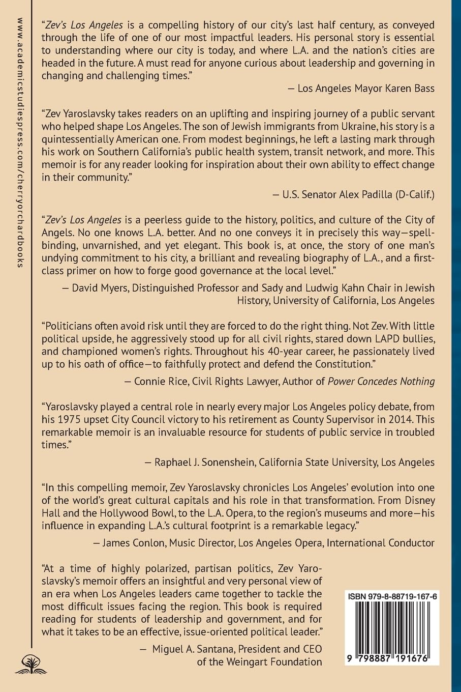 Zev's Los Angeles: From Boyle Heights to the Halls of Power. A Political Memoir      Paperback – May 30, 2023
