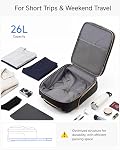 LUGGEX Underseat Carry On Luggage with Wheels, Underseat Luggage Fits 15.6 Inch Laptop for Travelling, 15.7 x 13.0 x 7.7 Inch (UX-Core, Grey Pink)