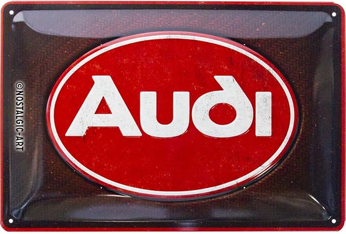 Nostalgic-Art Retro Blechschild, 20 x 30 cm, Audi – Logo Red Shine – Geschenk-Idee für Audi-Zubehör Fans, Original Lizenzprodukt (OLP), aus Metall, Vintage Design, Blechschilder Sprüche Nostalgic-Art Retro Blechschild, 20 x 30 cm, Audi – Logo Red Shine – Geschenk-Idee für Audi-Zubehör Fans, Original Lizenzprodukt (OLP), aus Metall, Vintage Design, Blechschilder Sprüche