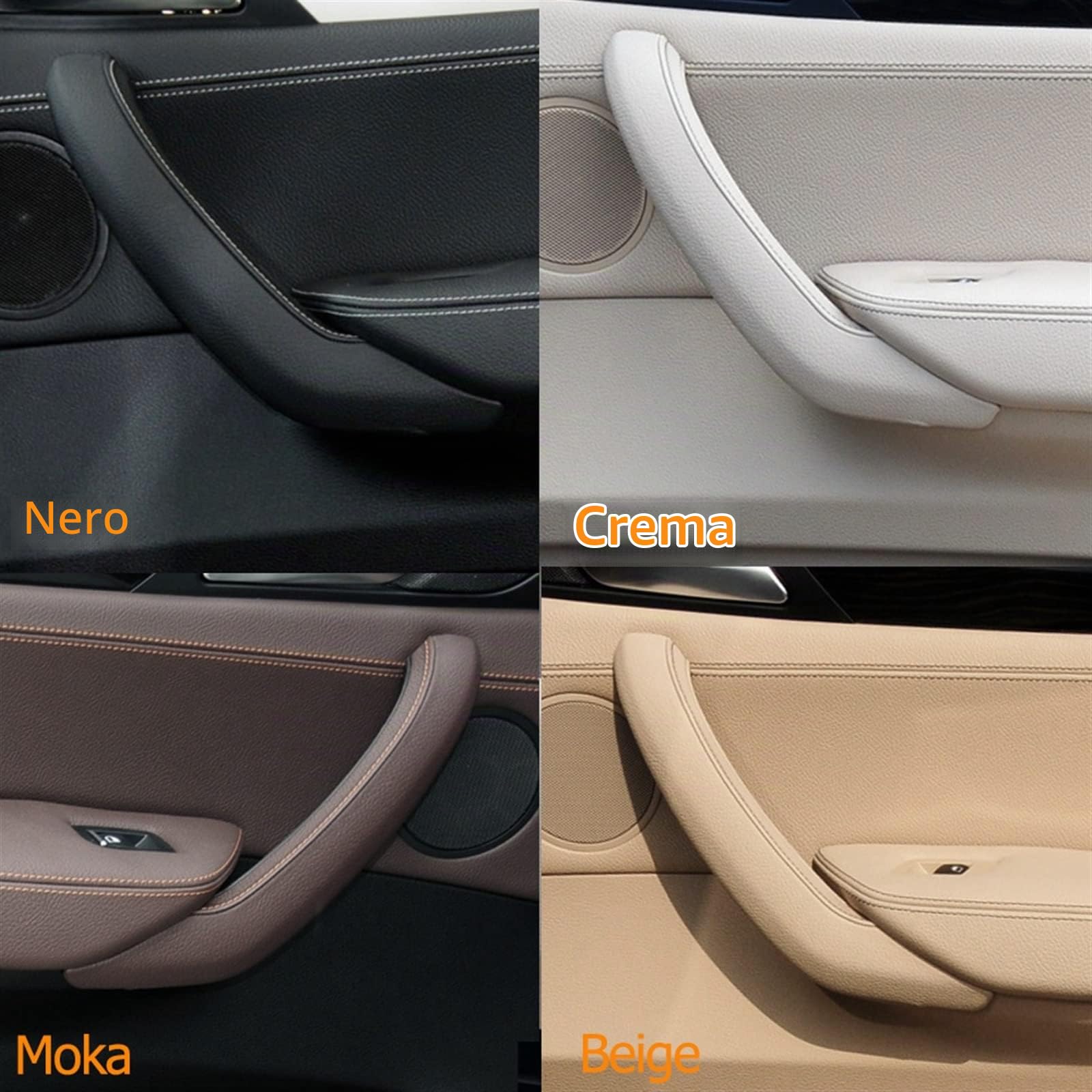Auto Portiera Interna Maniglia Per BMW X3 X4 F25 F26 2011 2012 2013 2014 2015 2016 Car Interior Sinistra Stra Passeggero Porta Tirare Maniglia Copertura Esterna In Pelle Trim Auto Porta Maniglia ( Mis