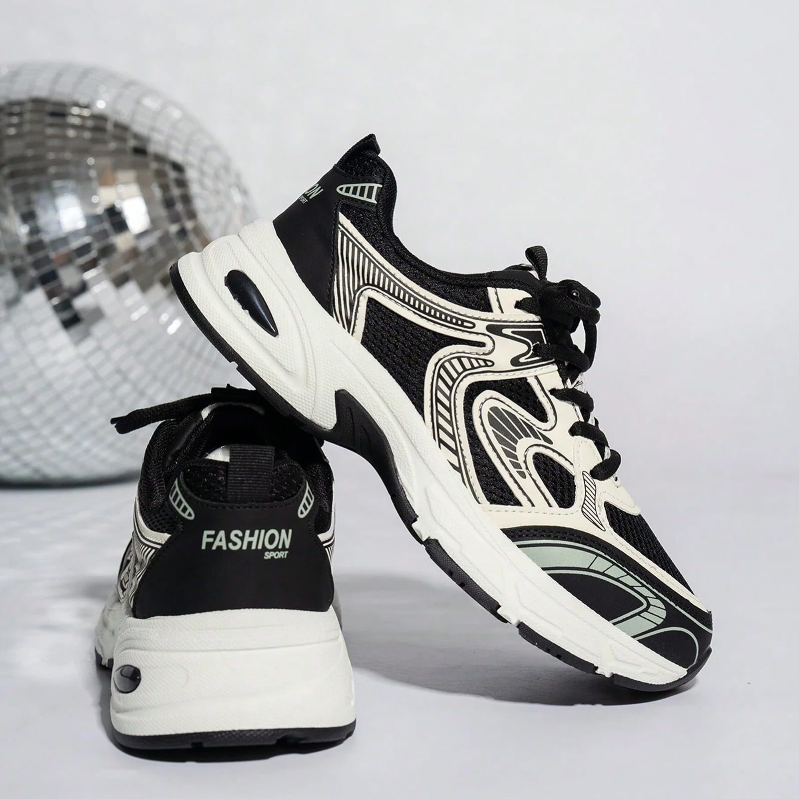 Damen Walkingschuhe Laufschuhe Leichte Joggingschuhe Atmungsaktiv Fitnessschuhe Bequeme Sportschuhe Dicke Sohle lässige Sportschuhe