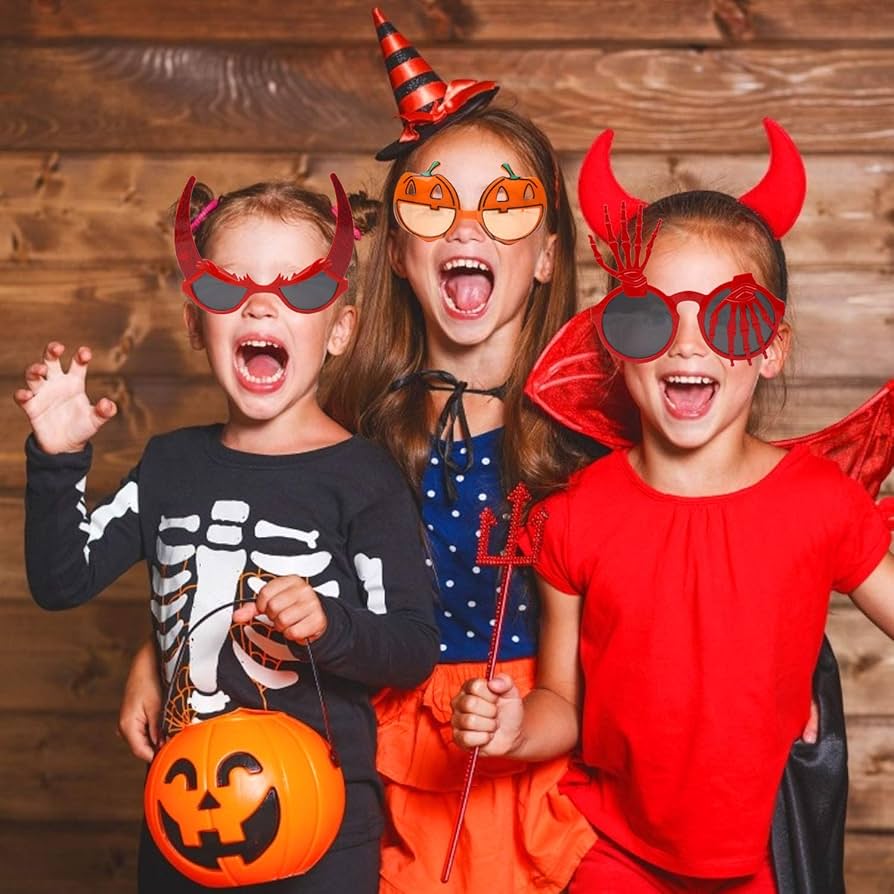 ハロウィンパーティー　メガネ　コスプレ　仮装　5点セット Amazon.co.jp: メガネ ハロウィン 眼鏡 面白いメガネ ハロウィン