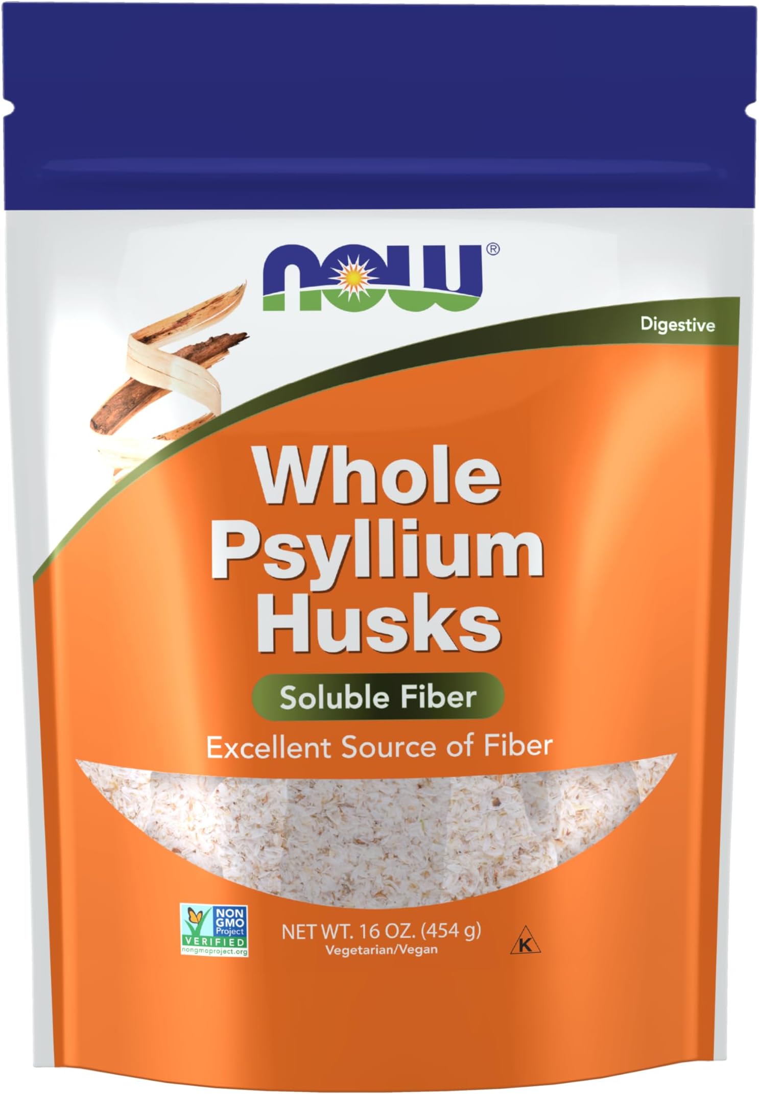 Now Foods Whole Psyllium Husks - 454 G