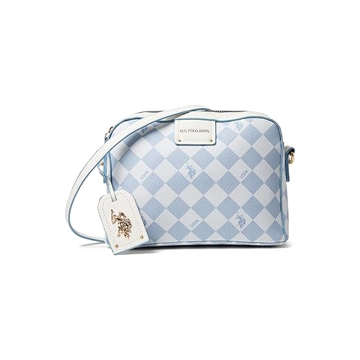 U.S. Polo Assn. Diamond Signature Crossbody Light Blue One Size
