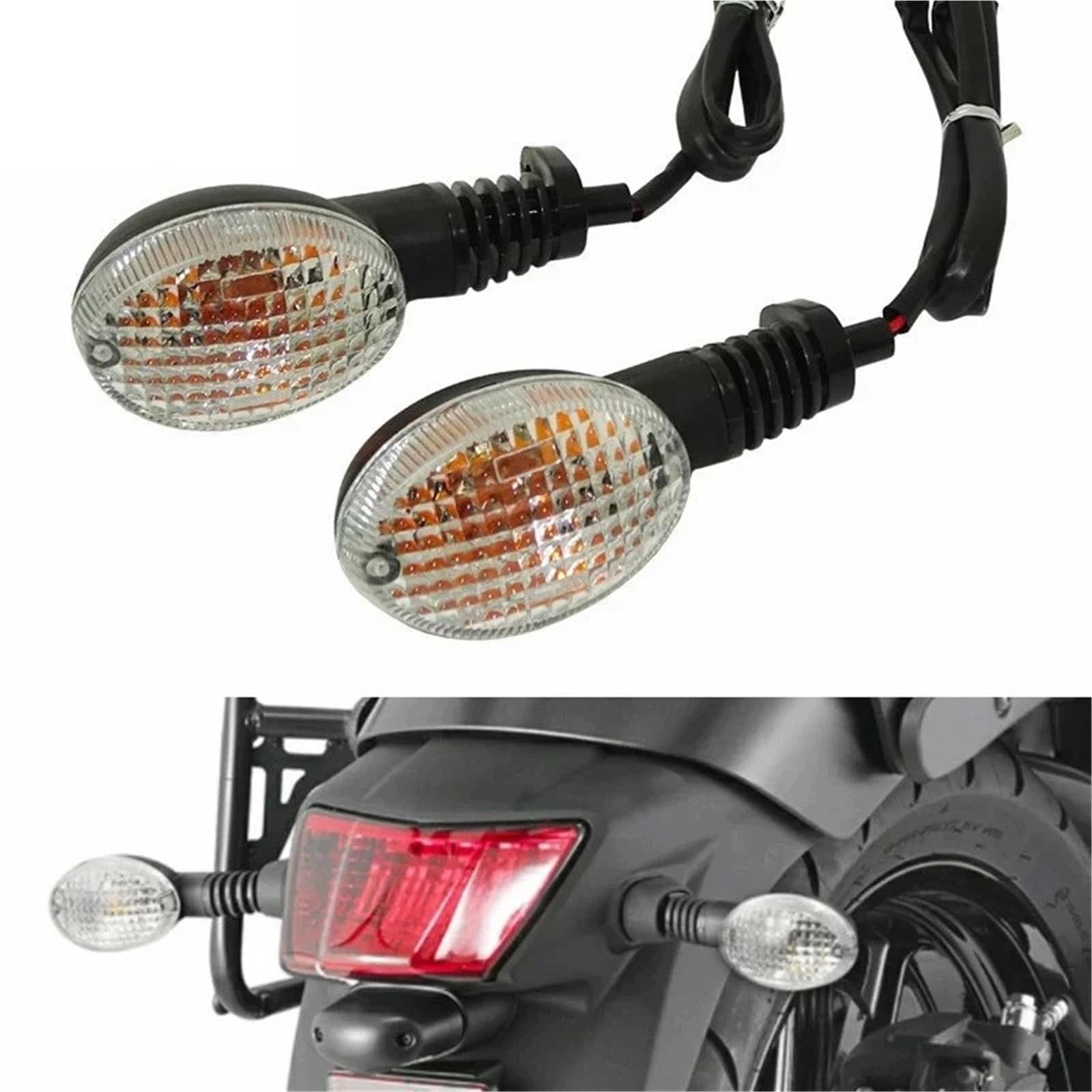 Kierunkowskazy przednie lub tylne do motocykli Kawasaki Vulcan S 650 EN650 (2015-2023), żarówki i światła pozycyjne.