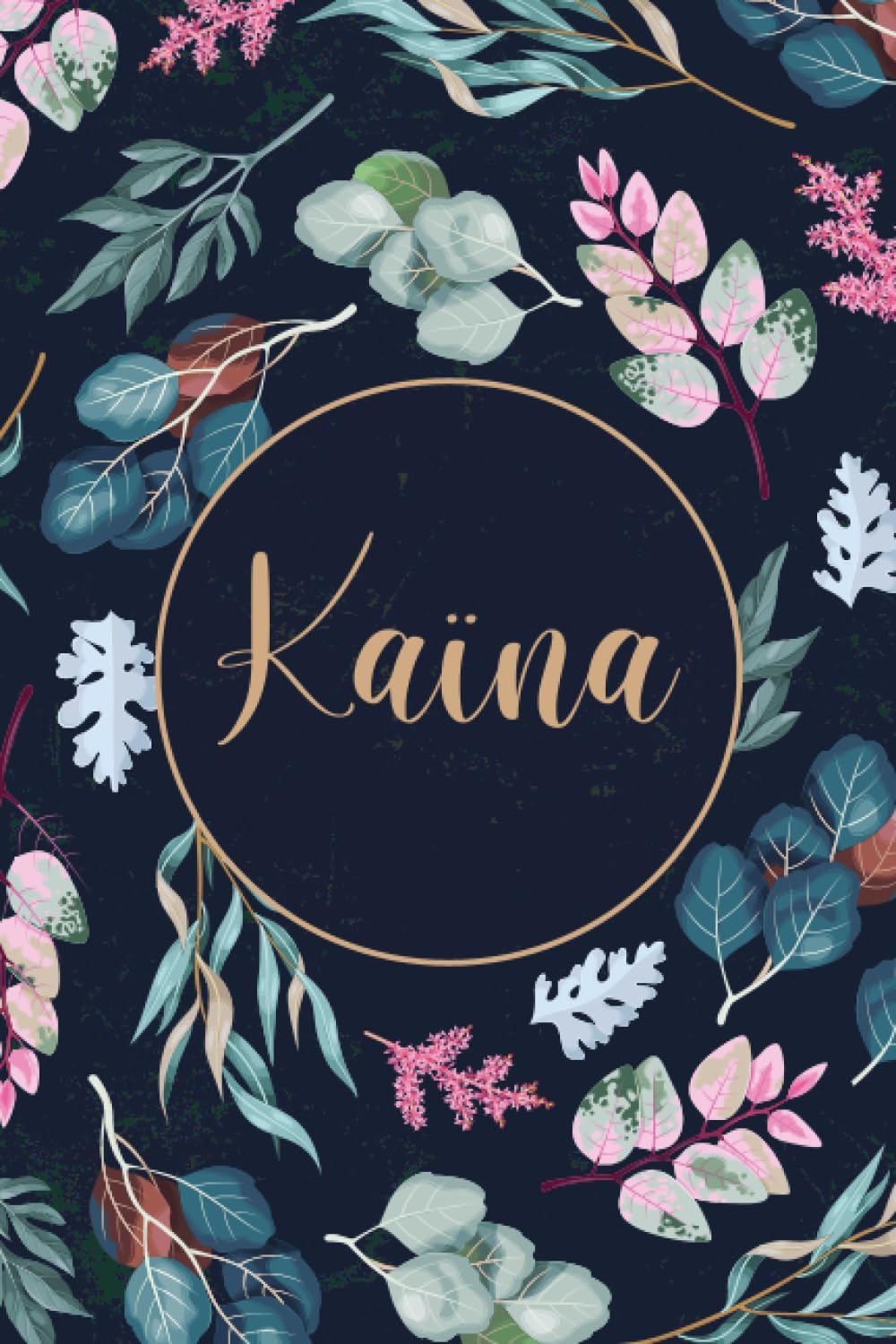 Kaïna: Cahier personnalisé avec prénom Kaïna | Cadeau d'anniversaire pour fille, maman, femme, sœur ... | 110 pages lignée, Petit Format 6x9 pouces (15,24 x 22,86 cm)
