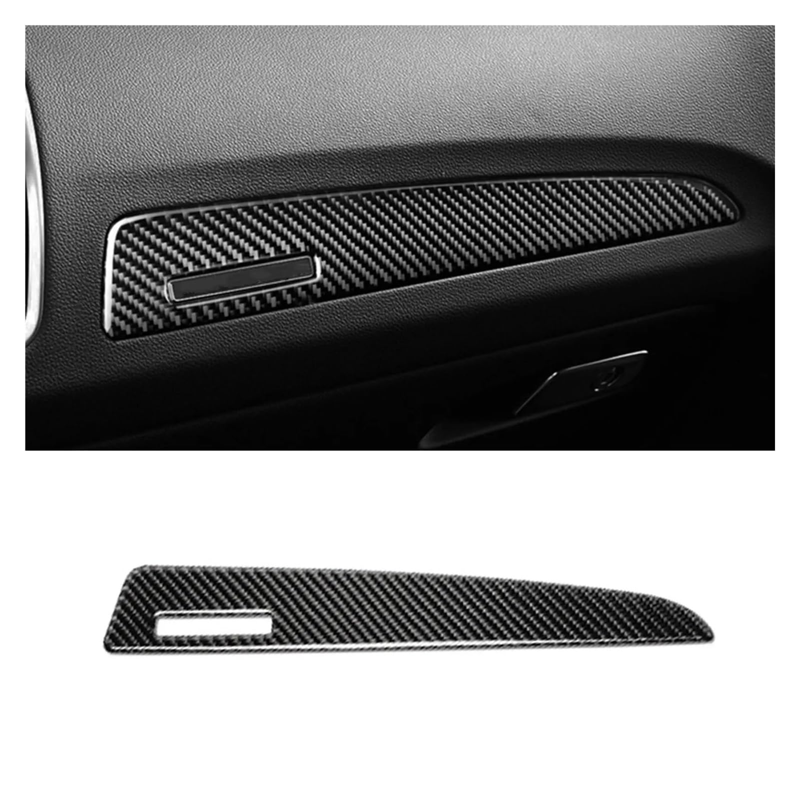 FNGMHF Compatible With Audi Q5 SQ5 8R 2009-2017 Carbon Fiber Car Interior Door Panel Trim Sticker Dashboard Decoration Auto Styling(Right drive)