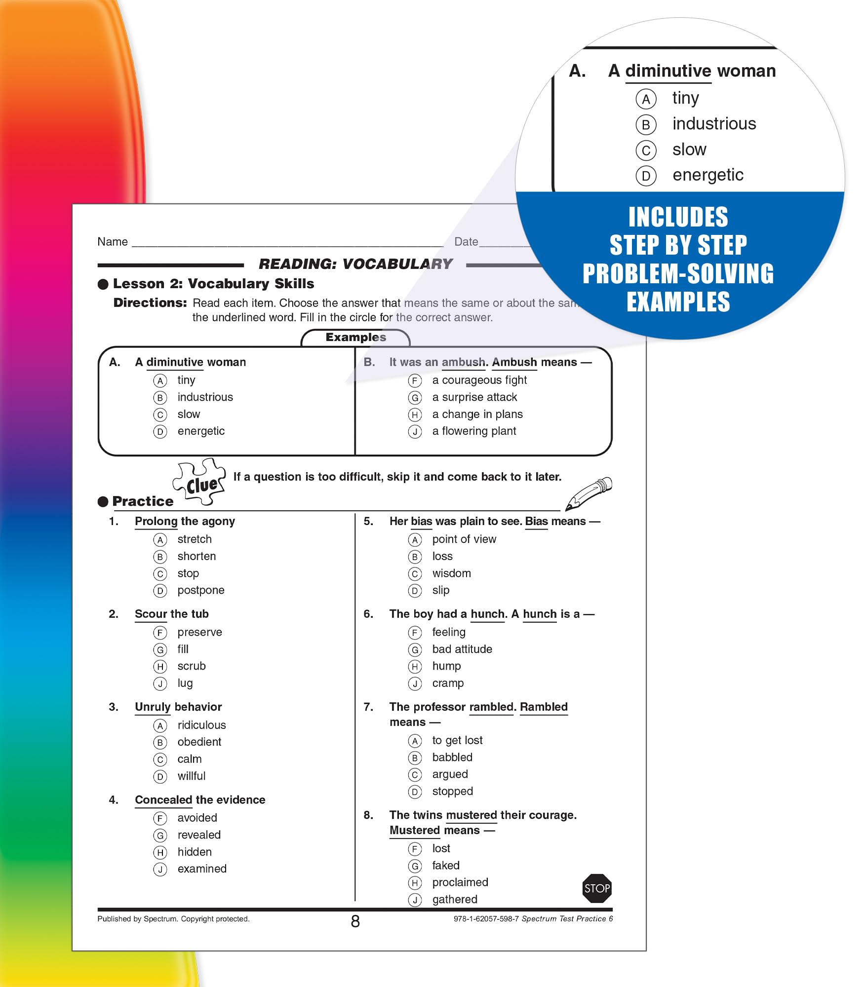Snapklik.com : Spectrum Grade 6 Test Practice Workbooks, Ages 10 To 11 ...