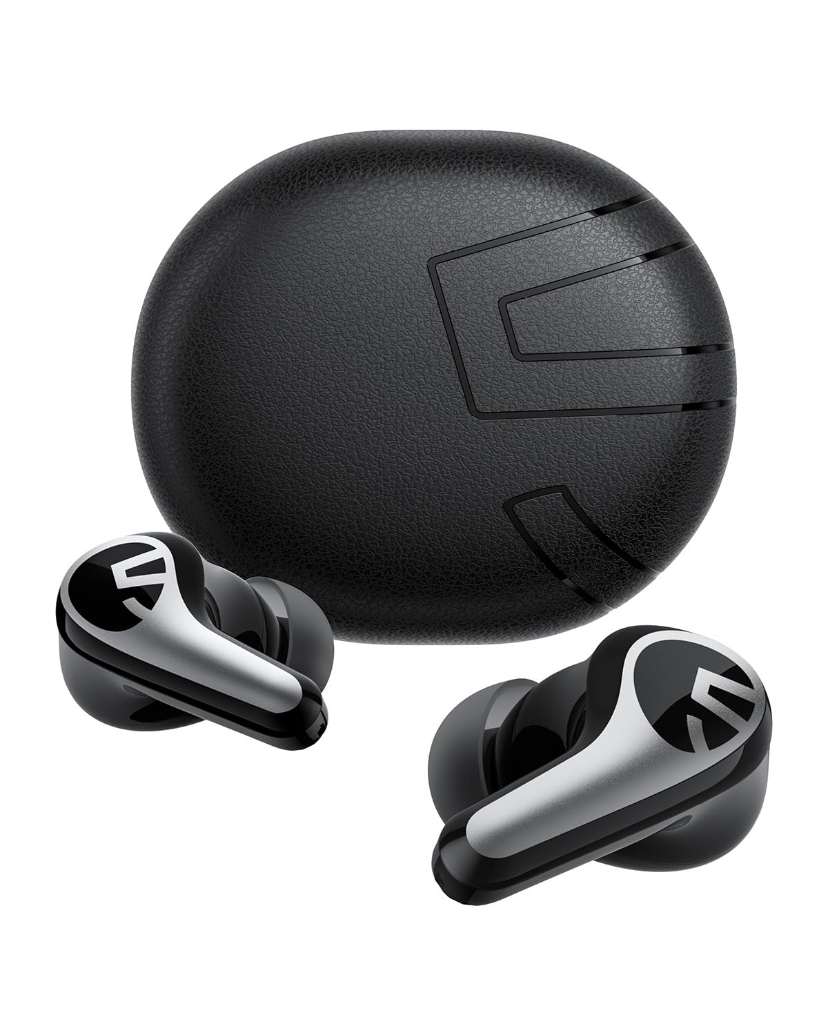 SOUNDPEATS C30 Hybrid ANC Earbuds with LDAC Hi-Res Audio, 52H Playtime -52dB Adaptive Noise Cancelling Wireless Earbuds, 6-Mic Clear Call, 12mm Driver, Bluetooth 6.0, Multi-Point, IP54 for Work/Travel