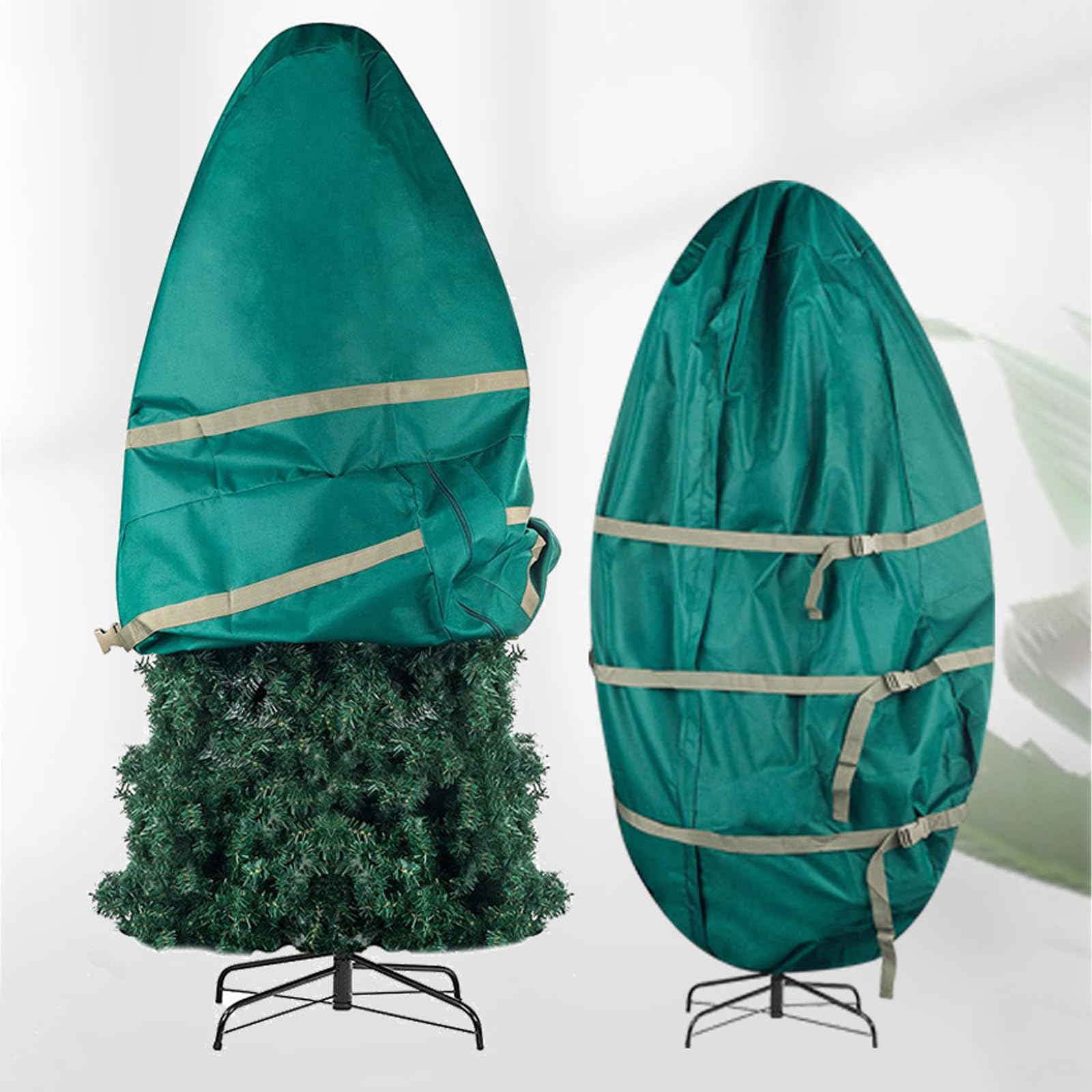Firlar Künstliche Weihnachtsbaum-Abdeckung, Weihnachtsbaum-Segeltuch-Aufbewahrungshülle, Tasche, Baum-Aufbewahrungstasche, Aufbewahrung für Künstlichen Weihnachtsbaum, Schützt vor Staub,(L)