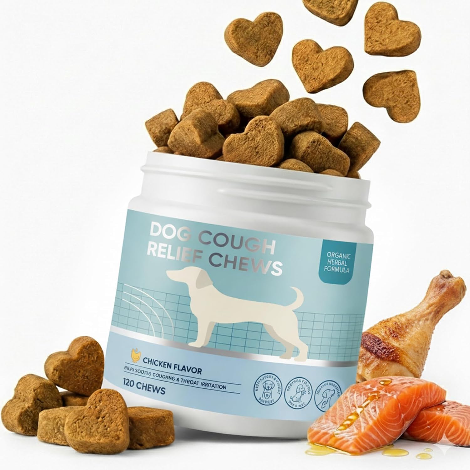 Dog Cough Relief Chews, Chicken Flavor