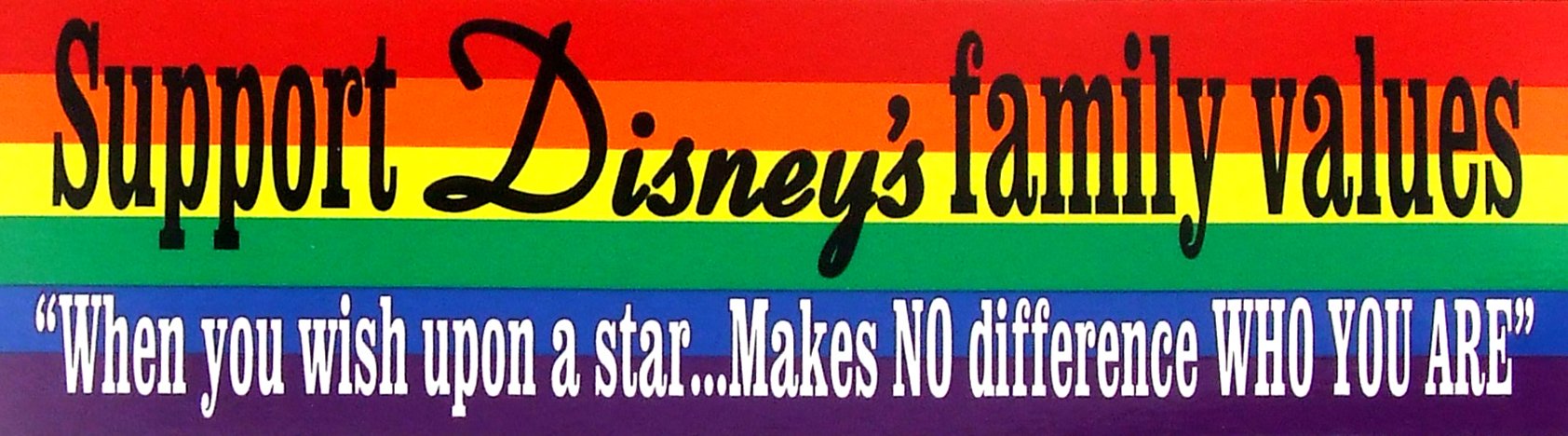 MooLuxe Sticker - Bumper - Rain Support Disney er St