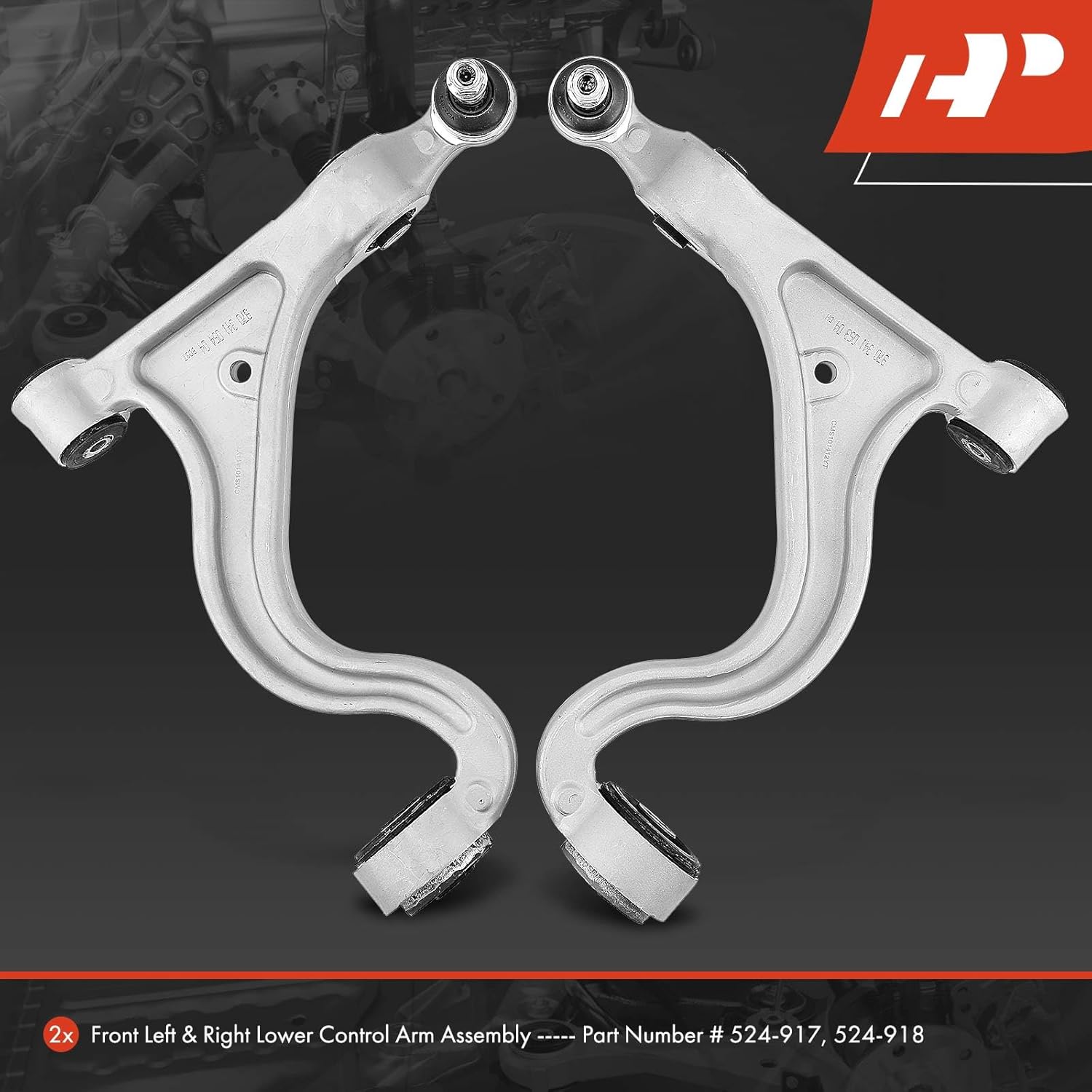 A-Premium 2 x Front Lower Control Arm, with Ball Joint & Bushing, Compatible with Porsche Panamera 2010 2011 2012 2013