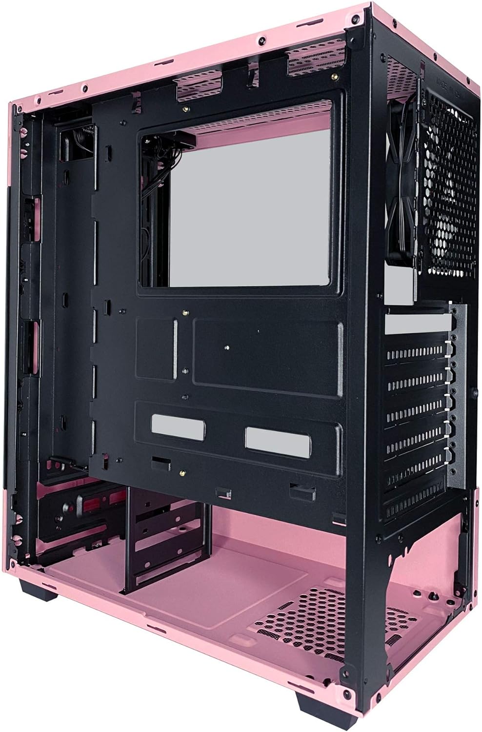 Prоduсt Dеаl Apevia ENZO-PK Mid Tower Gaming Case with 1 x Tempered Glass Panel, Top USB3.0/USB2.0/Audio Ports, 1 x Black/White Fan, Pink Frame Suреr Dеаl Prоduсt Apevia ENZO-PK Mid Tower Gaming Case with 1 x Tempered Glass Panel, Top USB3.0/USB2.0/Audio Ports, 1 x Black/White Fan, Pink Frame