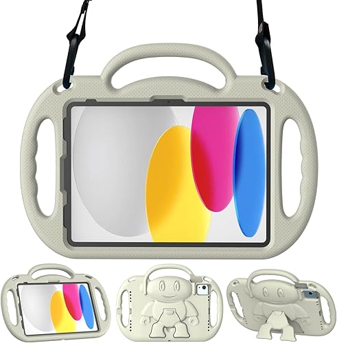 Miniatura 8 de TOEVEK Funda infantil para iPad de 10 generación de 10.9 pulgadas 2022, iPad Air de 54 generación con correa para el hombro, duradera funda